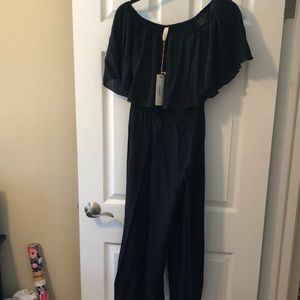 Elan strapless 3/4 jumpsuit